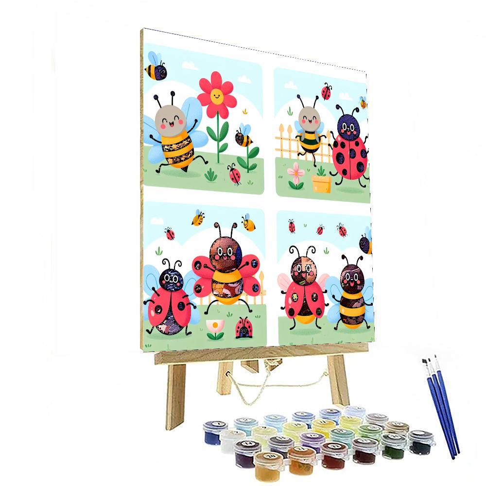 Giggling Garden Gathering Painting By Numbers Kit
