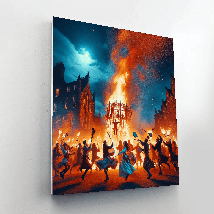 Beltane Fire Festival - Edinburgh, Scotland Paint By Number