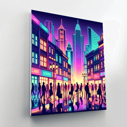 Retro Urban Lights Paint By Numbers