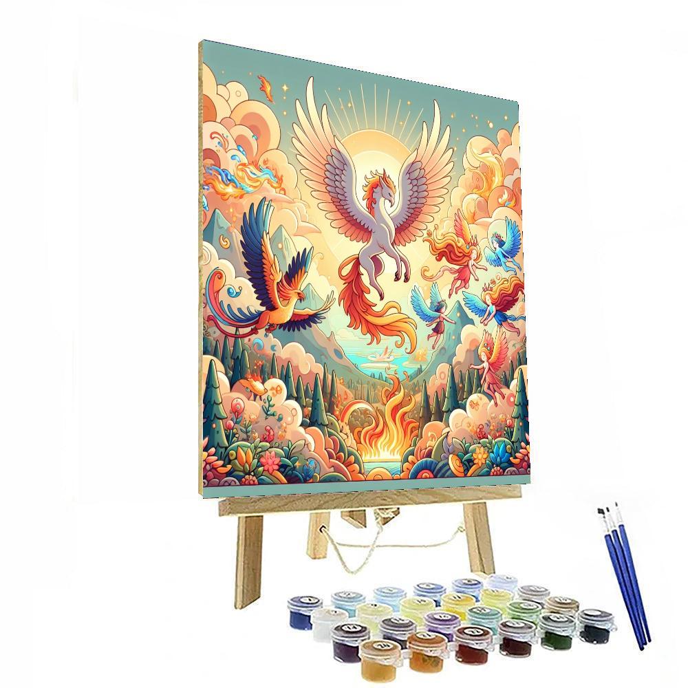 Mythical Creatures Of Wonder Number Painting