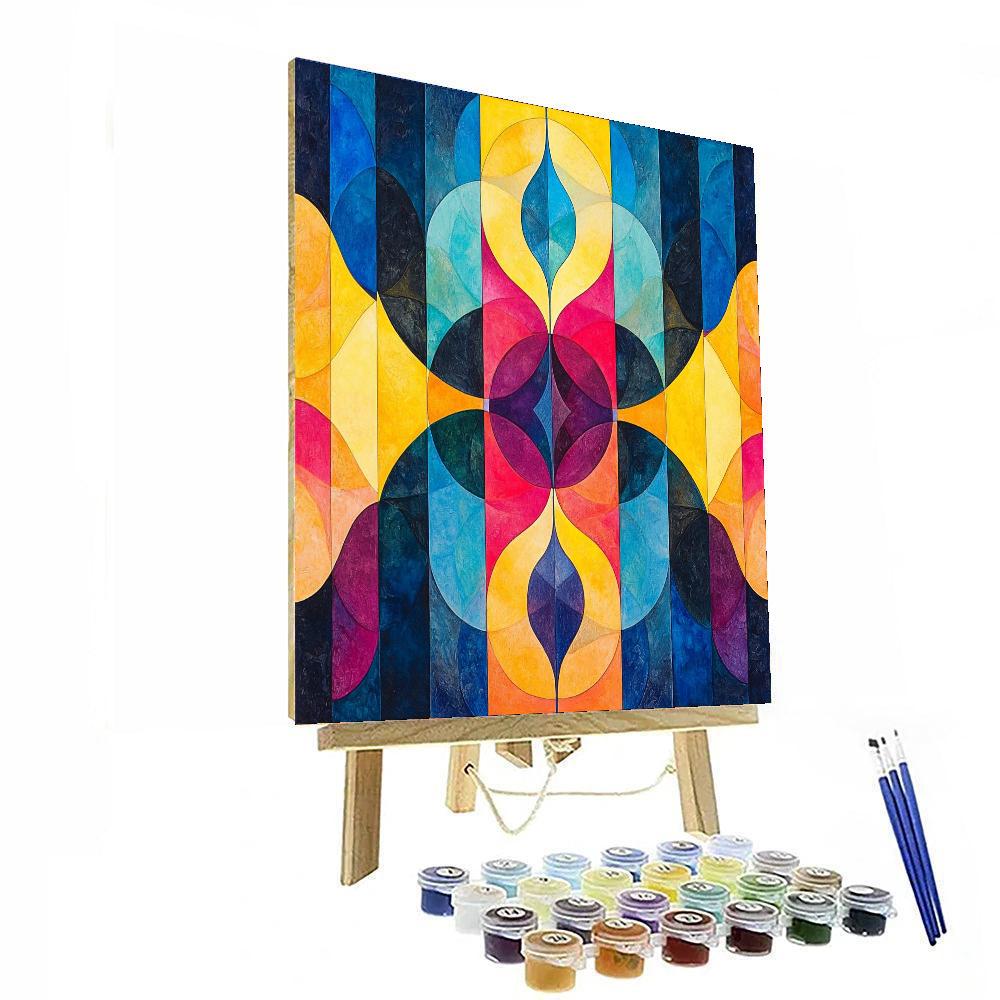 Gustav Klimt Inspired Mystic Kaleidoscope  Paint By Numbers Art