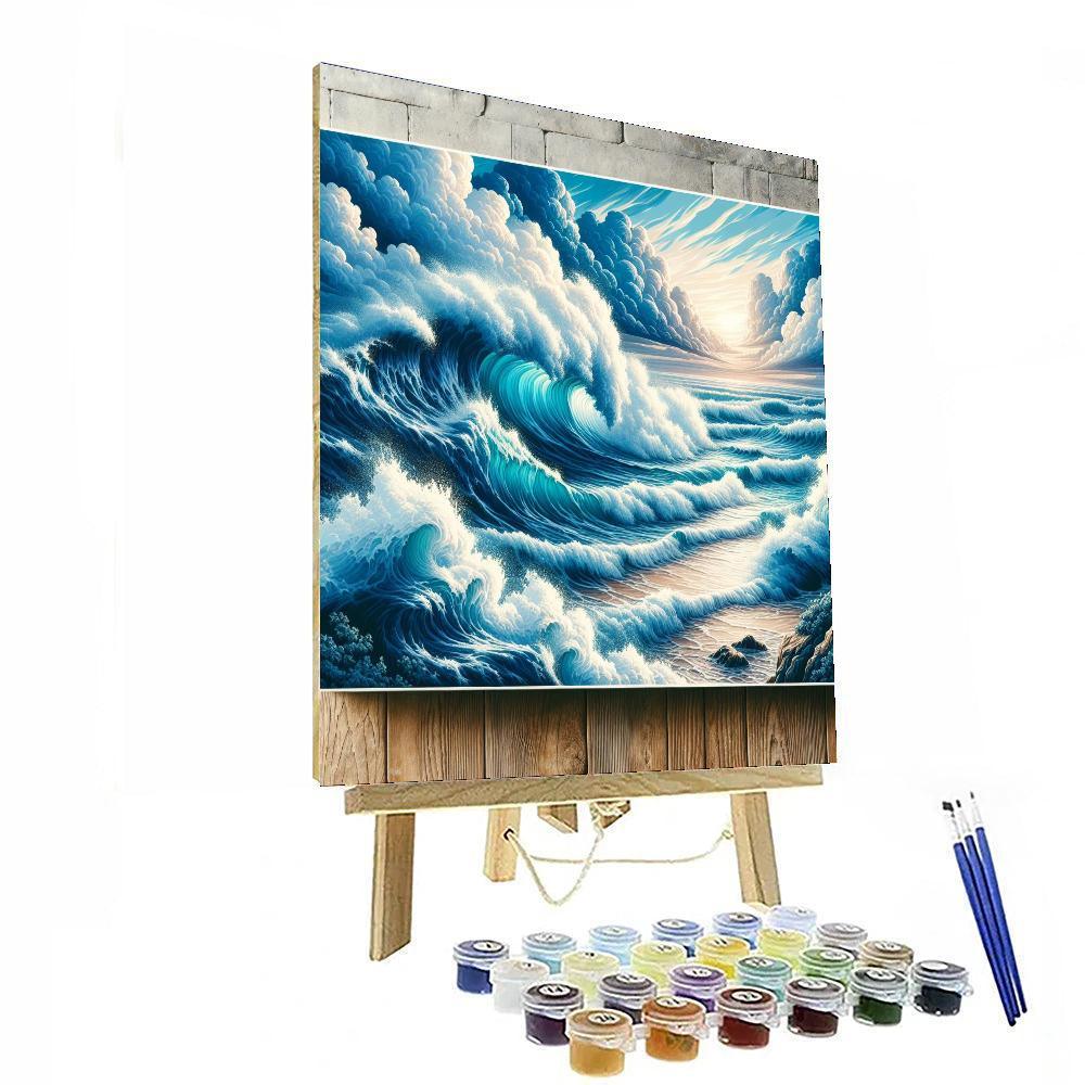 Dynamic Ocean Dance Paint By Color
