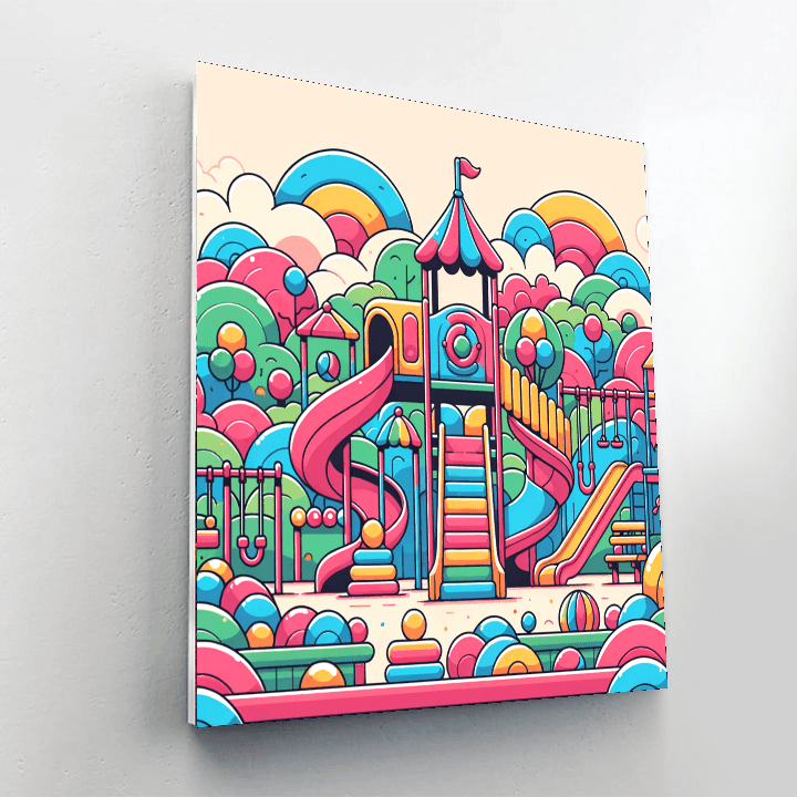 Bubblegum Playground Paint By Number