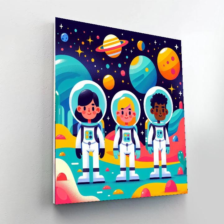 Intergalactic Explorer Mission Paint By Numbers Kits