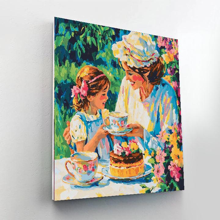 Mommy And Me Tea Time Number Painting
