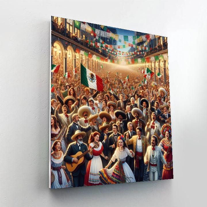 Día De La Independencia - Mexico City, Mexico Paint By Numbers