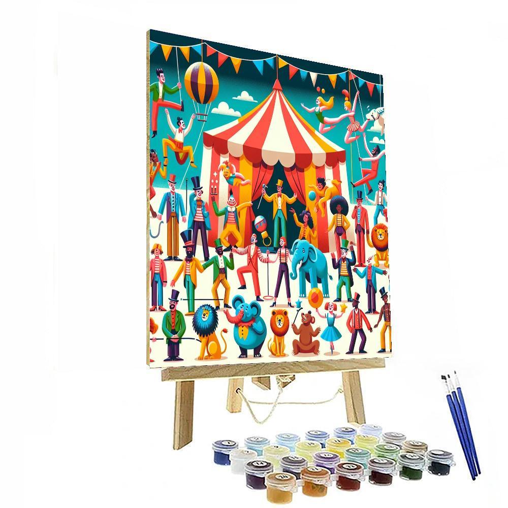Circus Spectacle Extravaganza DIY Paint By Numbers