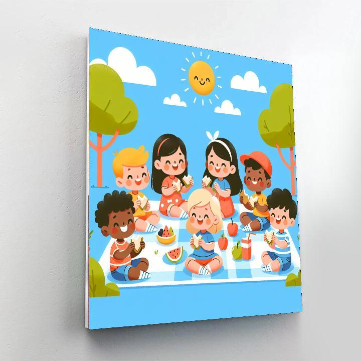 Joyful Picnic Time Paint By Numbers Kits