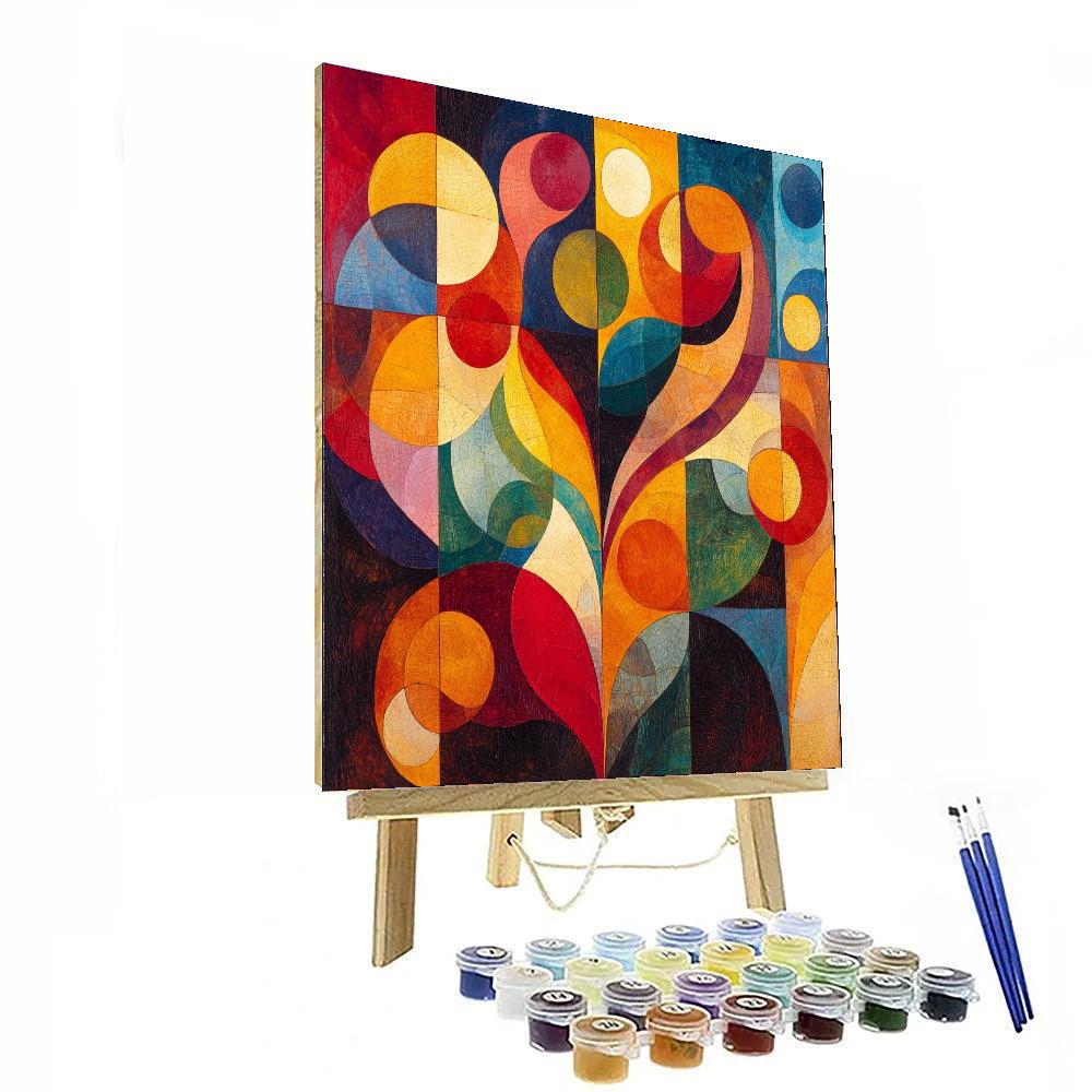 Paul Klee Inspired Vivid Whirls  Paint By Number
