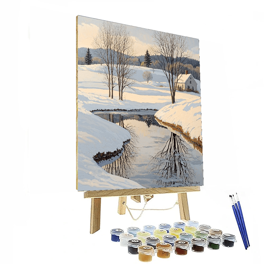 Andrew Wyeth Inspired Winter's Whisper  Paint By Numbers Art