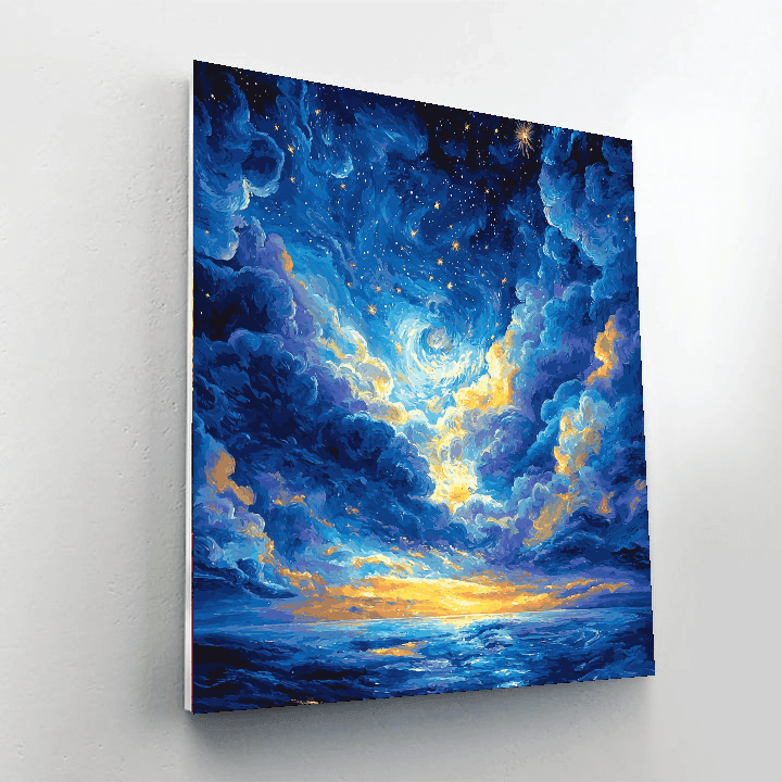 Vincent Van Gogh Inspired Celestial Nightfall  Paint By Numbers