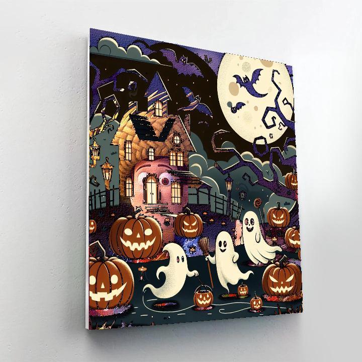 Spooky Halloween Haunt Numbered Painting Kits