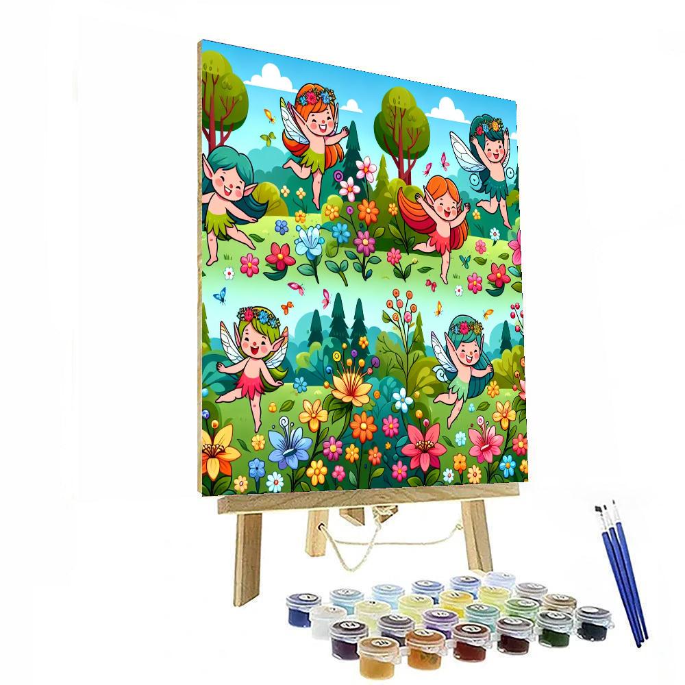 Forest Pixies Paint By Numbers Art