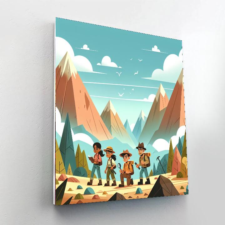 Mystery Mountain Adventure Paint By Numbers Art