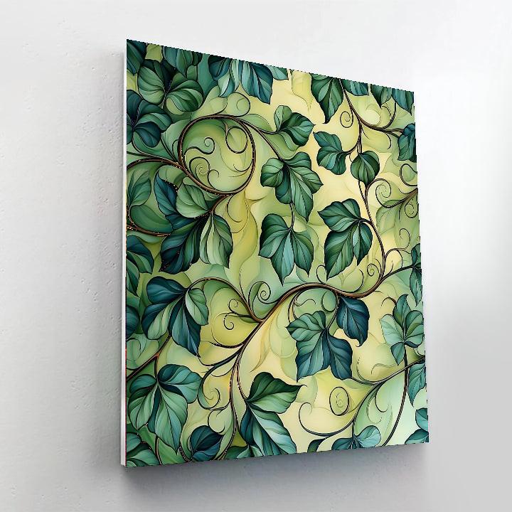 Alphonse Mucha Inspired Verdant Dreamscape  Painting Number Kit