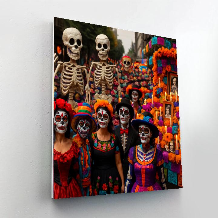 Día De Muertos - Mexico City Painting By Numbers Kit