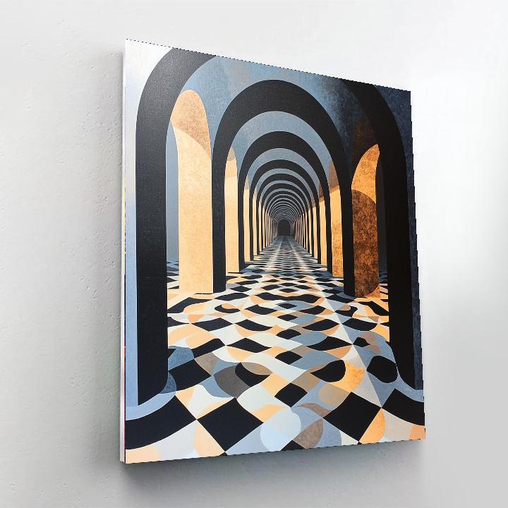 M.C. Escher Inspired Infinite Pathways  Painting By Numbers Kit
