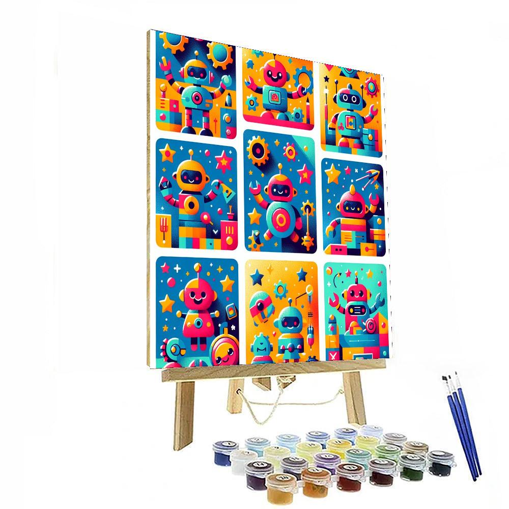 Radiant Robots - DIY Painting By Numbers Kit – Artistry Rack