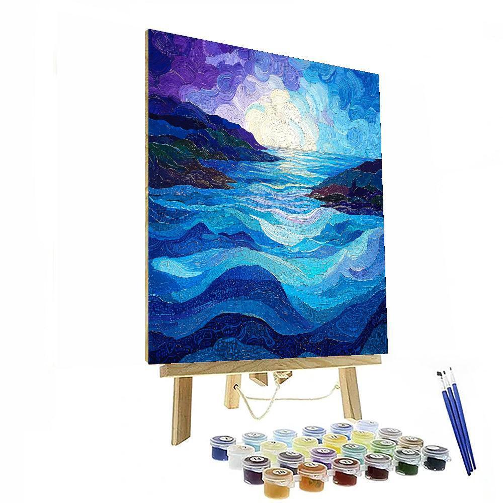 Georges Seurat Inspired Luminous Lagoon  Paint By Numbers Art