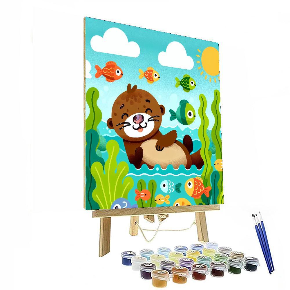 Silly Sea Otter Paint By Numbers Kits