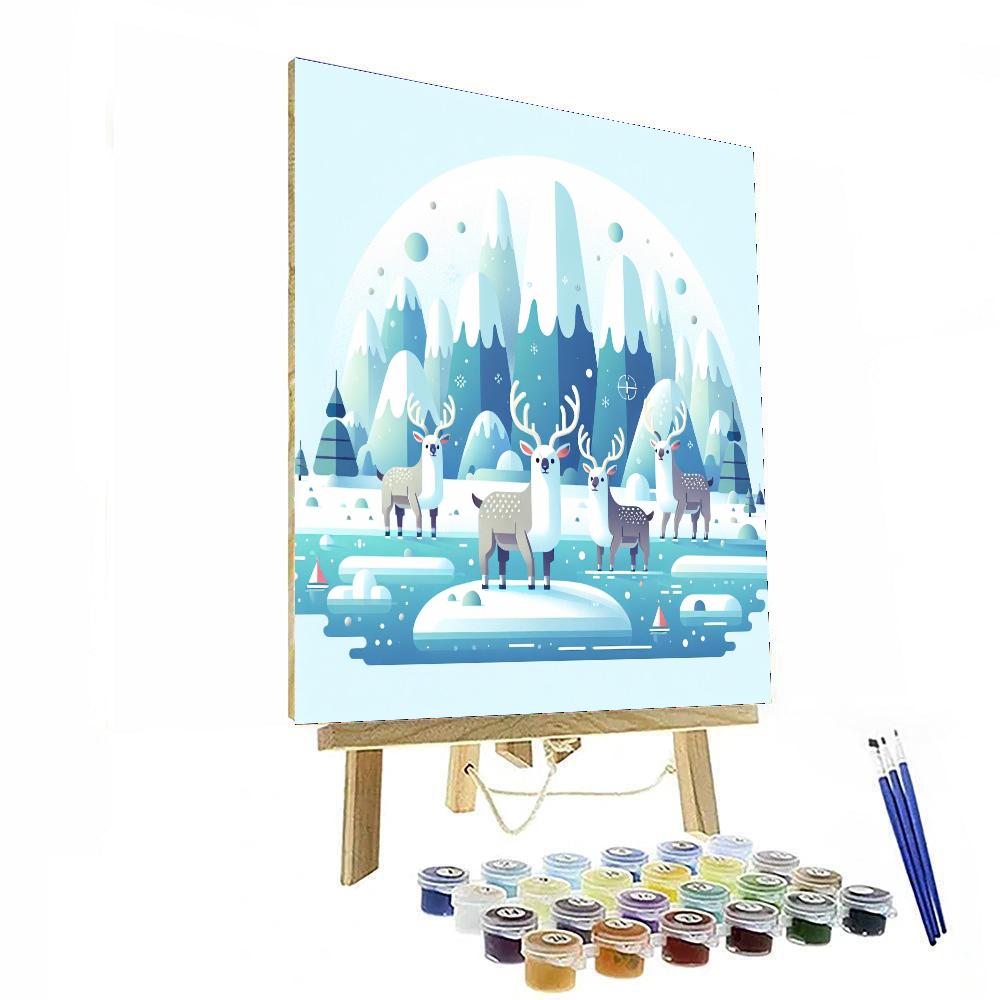 Frozen Fjord Fantasy Numbered Painting Kits