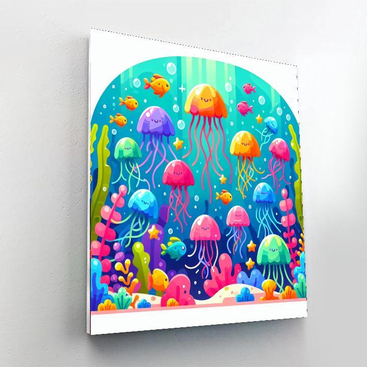 Jolly Jellyfish Jive Paint By Color