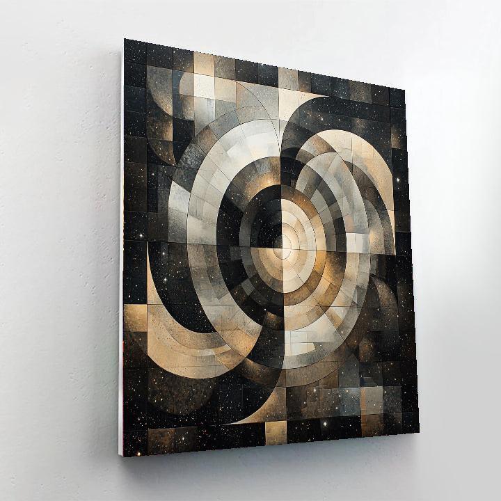 M.C. Escher Inspired The Illusion Of Space  Number Painting