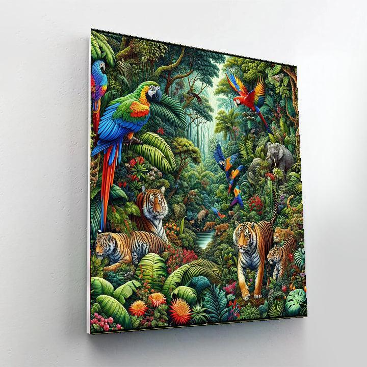 Fantasy Jungle Escape Paint By Color
