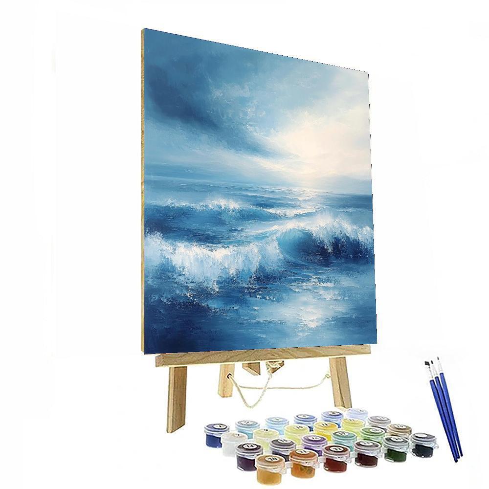 Paul Cézanne Inspired Soft Waves Of Time  Paint By Numbers Kits