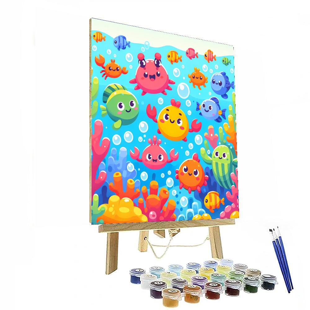 Rainbow Reef Revelry Numbered Painting Kits