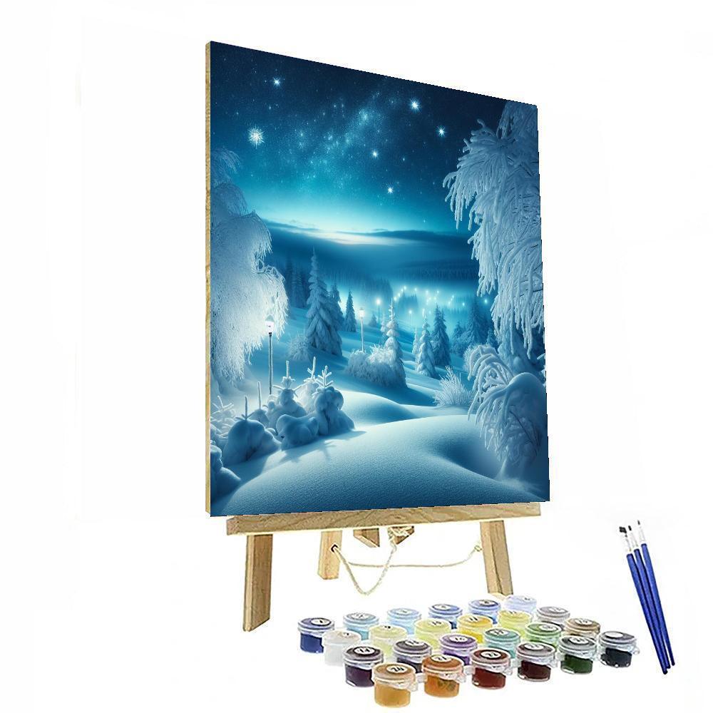 Elegant Winter Evening Paint By Numbers Art