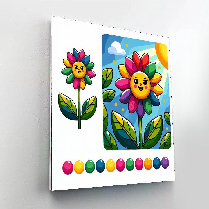 Whimsical Flower Paint By Color