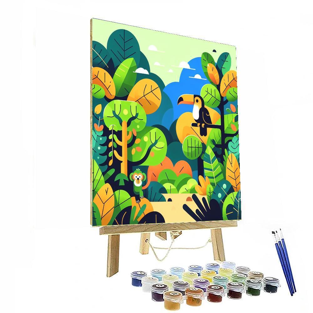 Rainforest Friends Paint By Color