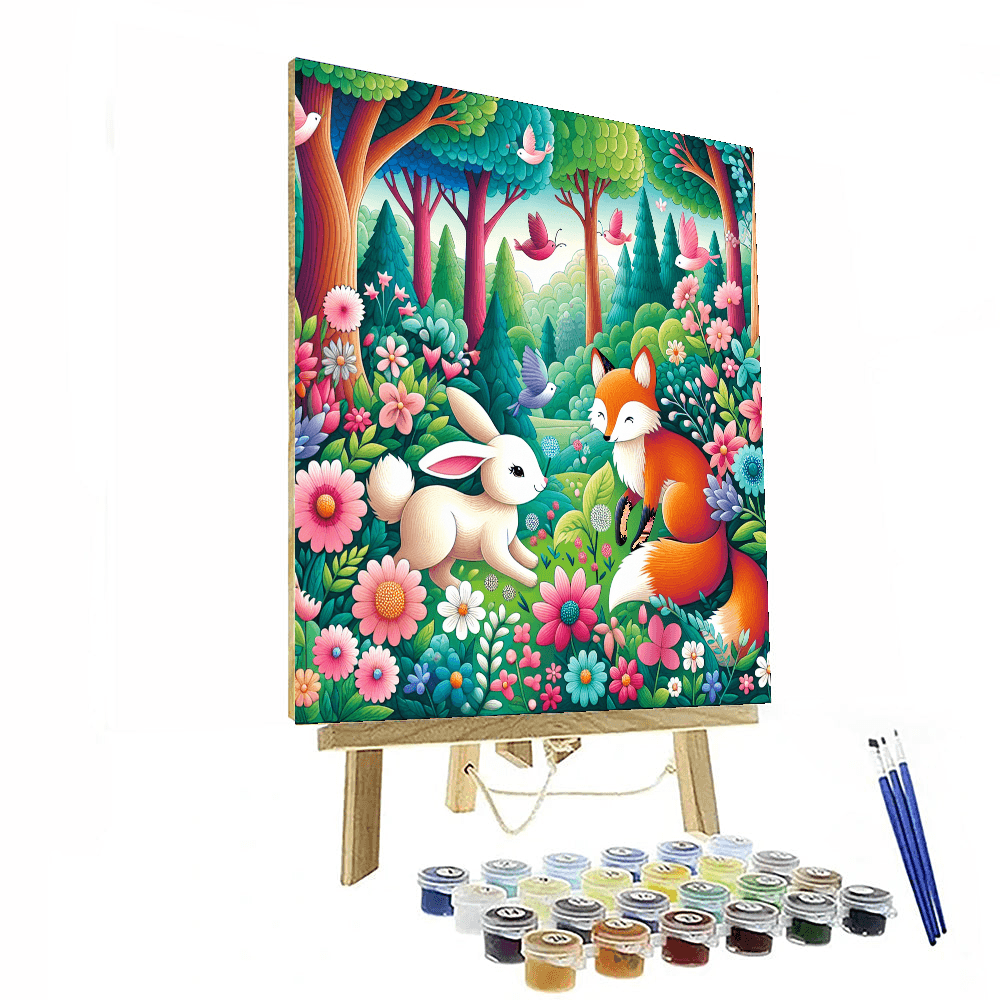 Frolicsome Forest Creatures DIY Paint By Numbers