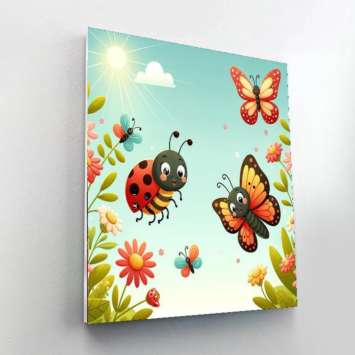 Colorful Bug Kingdom Painting Number Kit