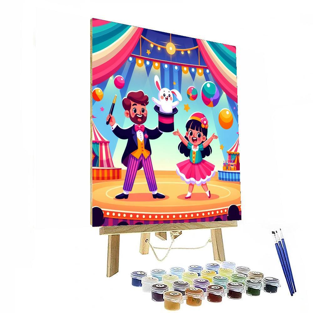 Circus Magic Show Number Painting