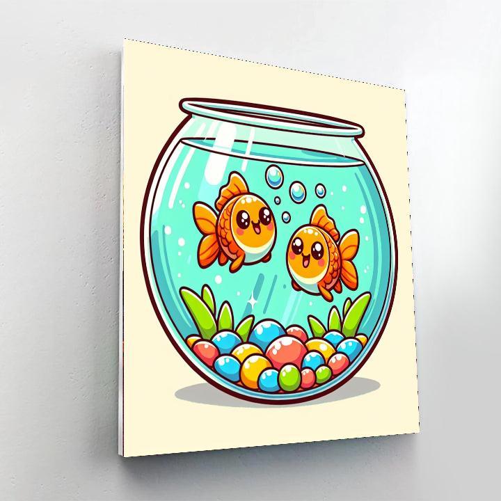Giddy Goldfish Paint By Number