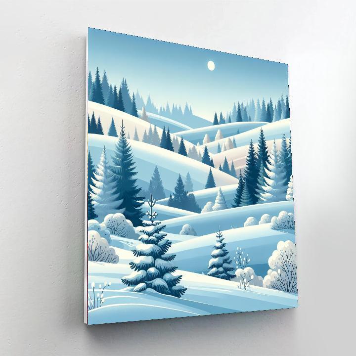 Nordic Winter Enchantment Paint By Number