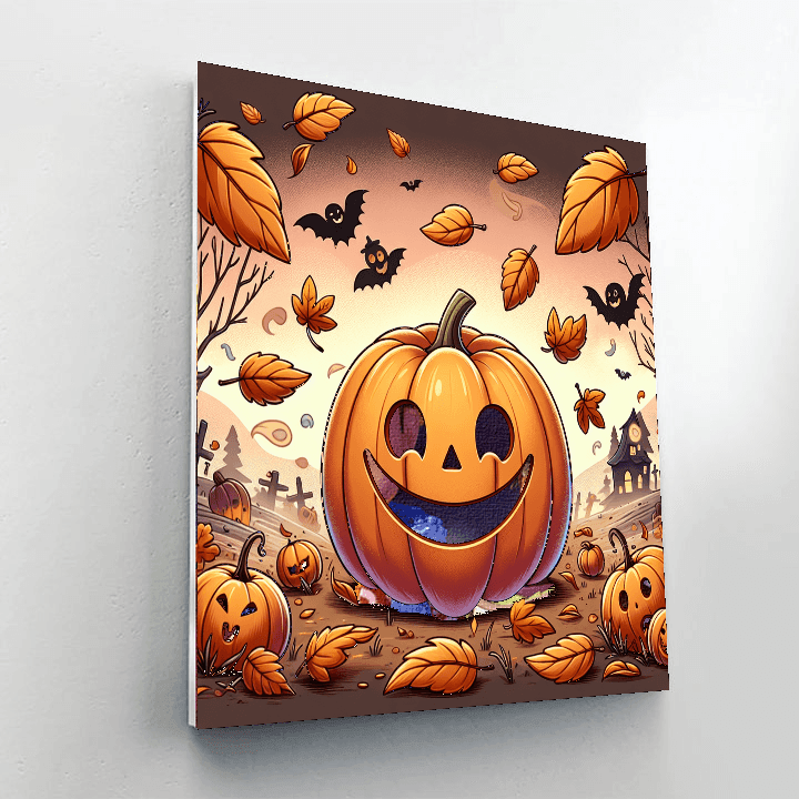 Funny Pumpkin Paint By Number