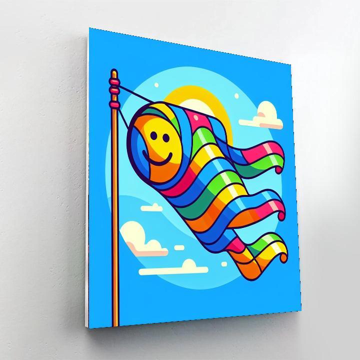 Whimsical Windsock DIY Paint By Numbers