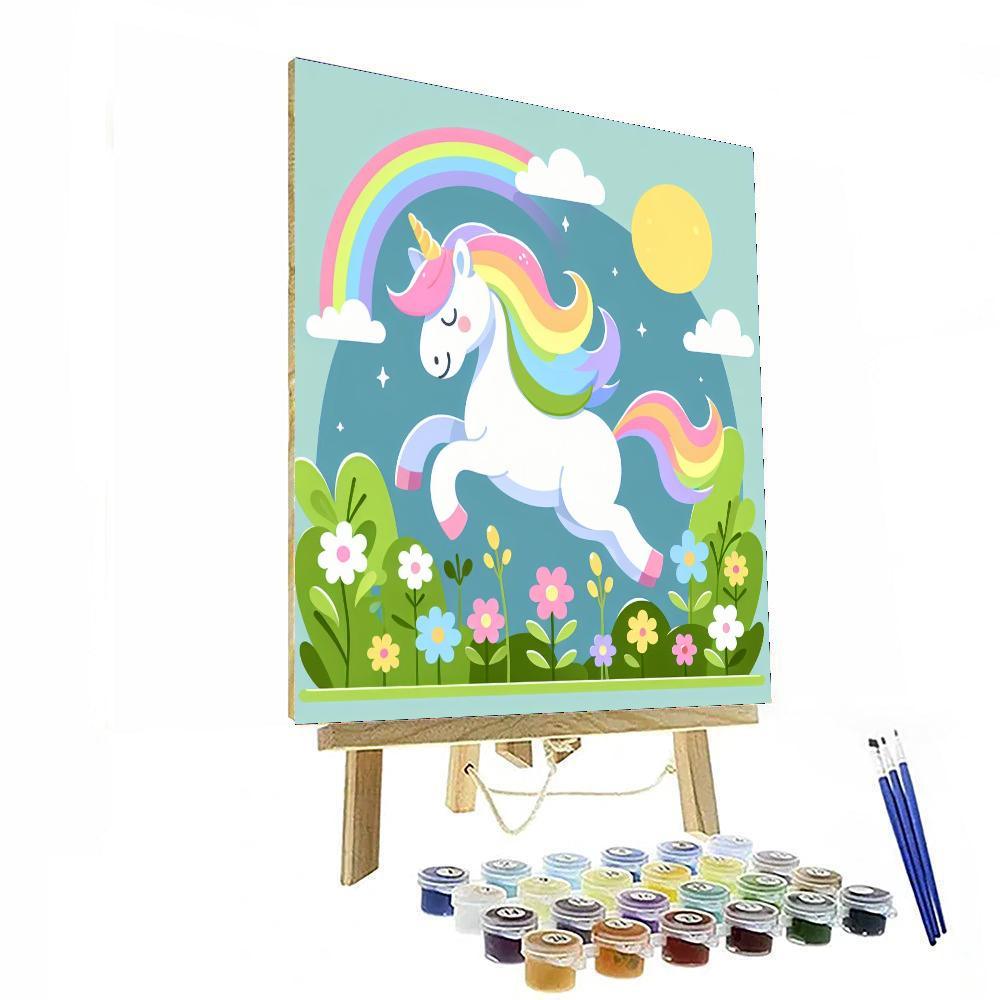 Magical Meadow Unicorn Paint By Color