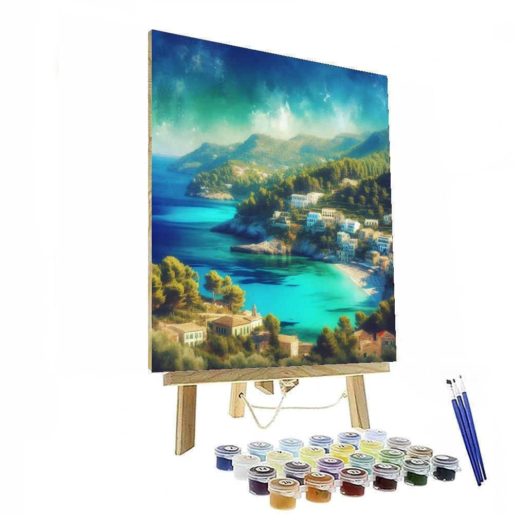 Dreamy Mediterranean Vista Painting Number Kit
