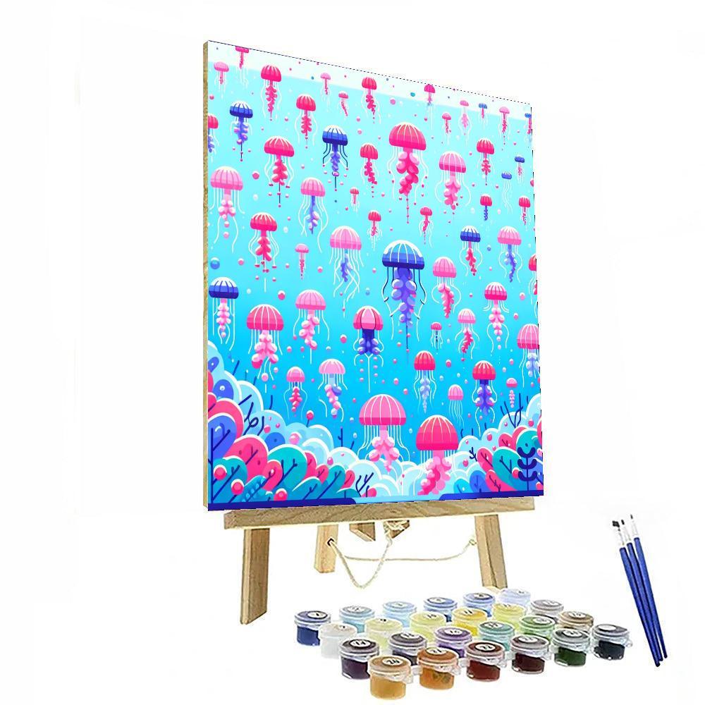 Joyous Jellyfish Jamboree Paint By Color