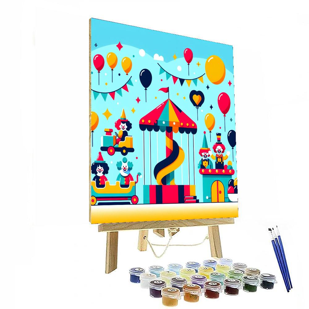 Cheerful Carnival Extravaganza Painting Number Kit
