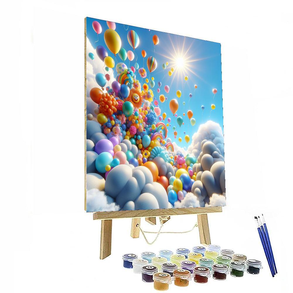 Balloon Adventure Festival Painting Number Kit