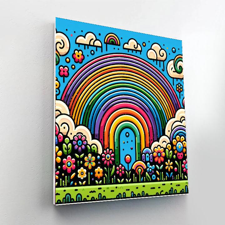Glorious Rainbow Numbered Painting Kits