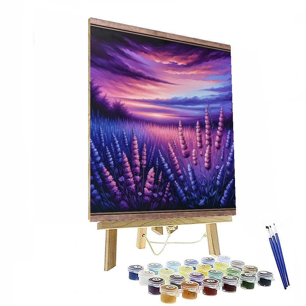 Lavender Twilight Tranquility Paint By Number