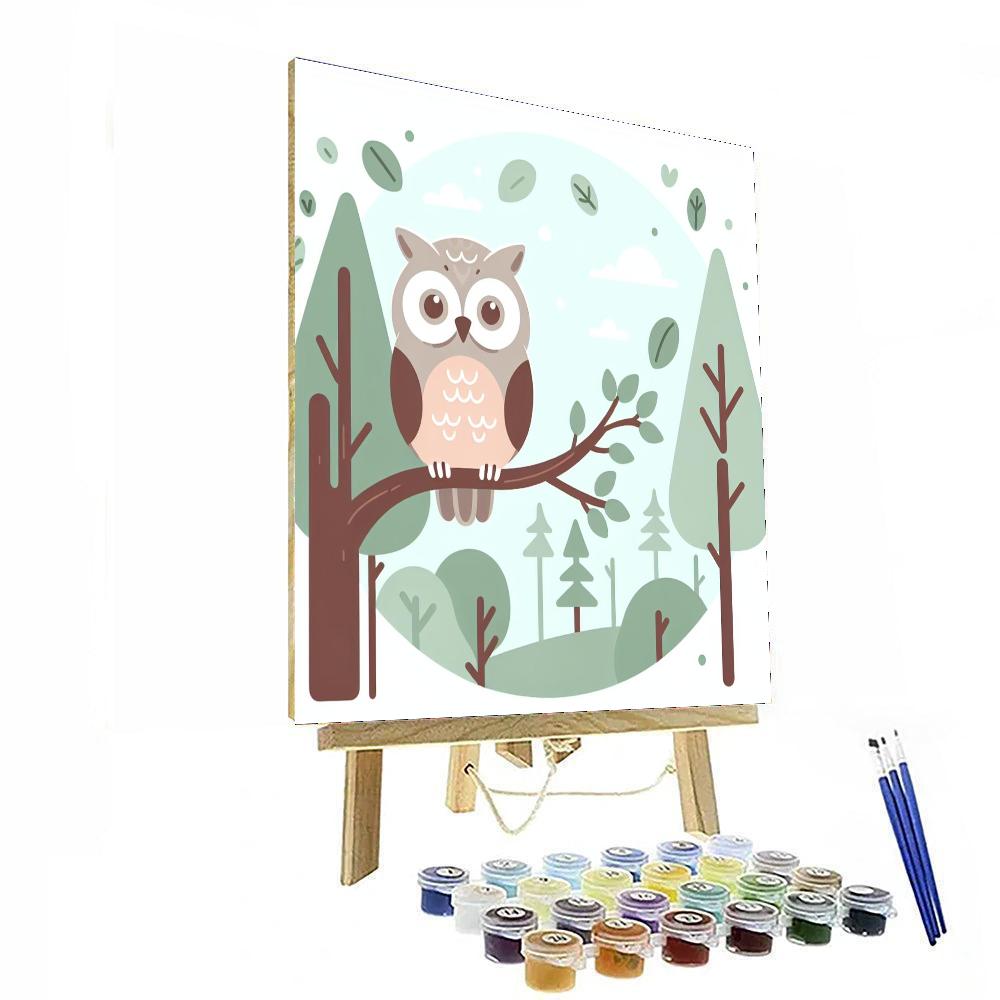 Tranquil Treetop Adventure Number Painting