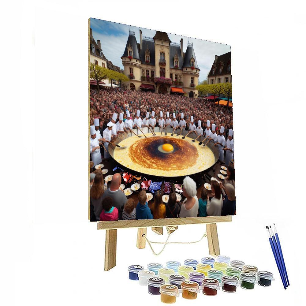 Festival Of The Giant Omelette - France Painting Number Kit