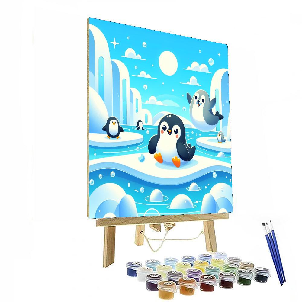 Playground Pandemonium Polar Playground Pandemonium - DIY Painting By Numbers Kit – Artistry Rack